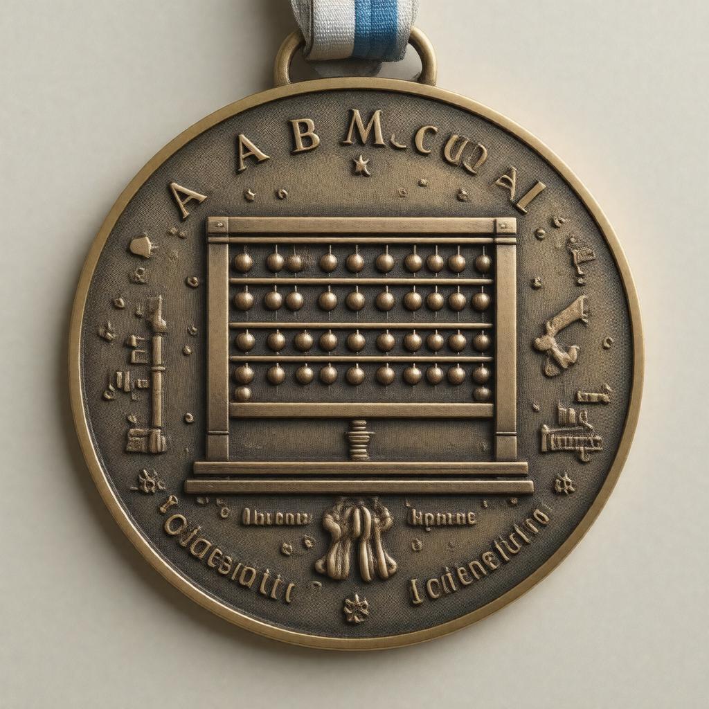 Click to view larger image AI-created image of Abacus Medal