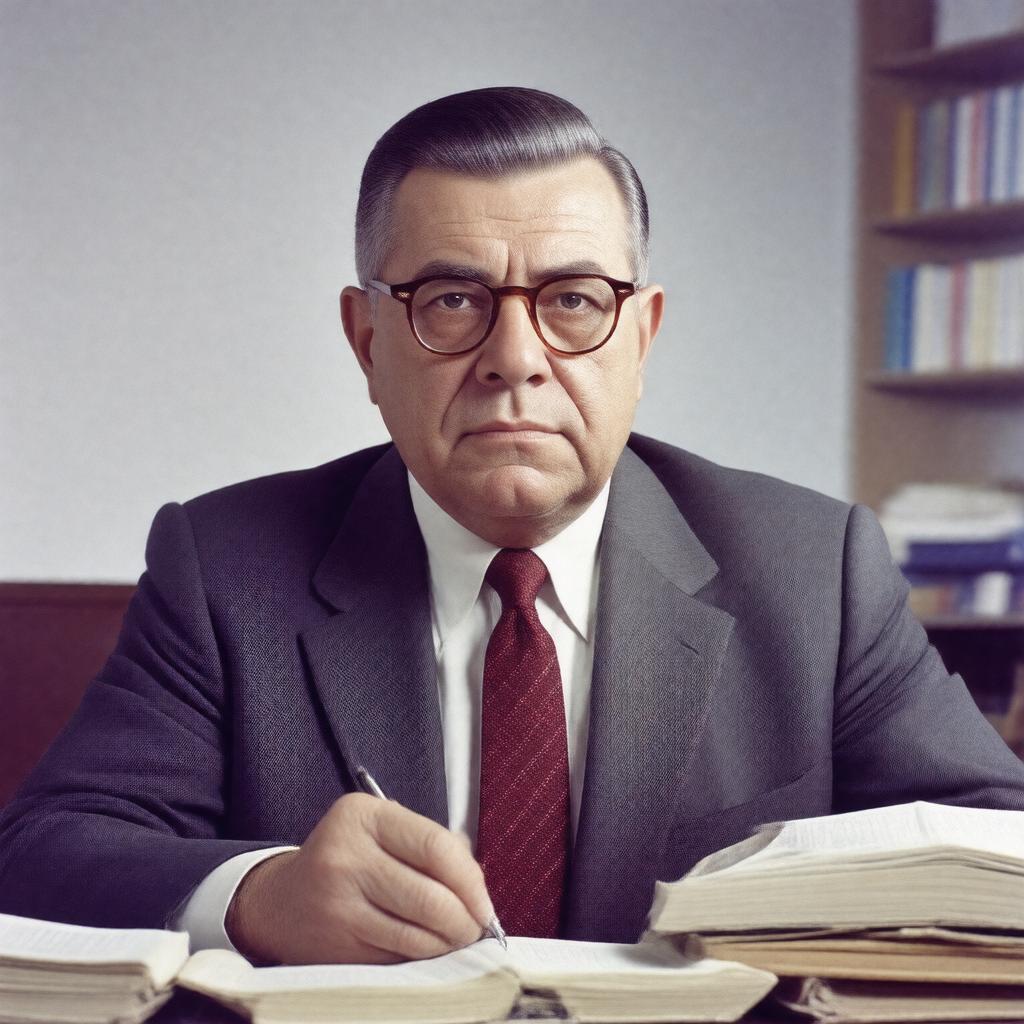 AI-created image of Abba Eban