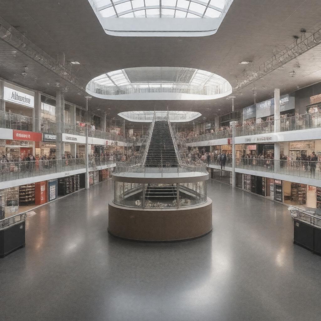 AI-created image of Abbeygate Shopping Centre