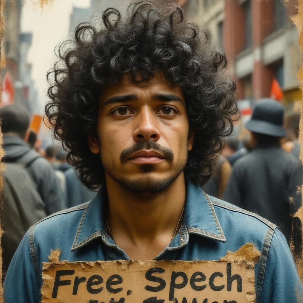 AI-created image of Abbie Hoffman