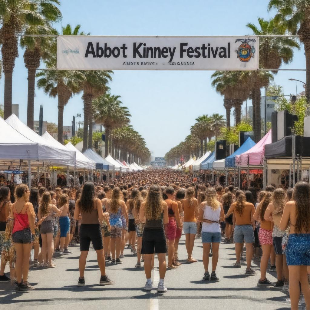 AI-created image of Abbot Kinney Festival