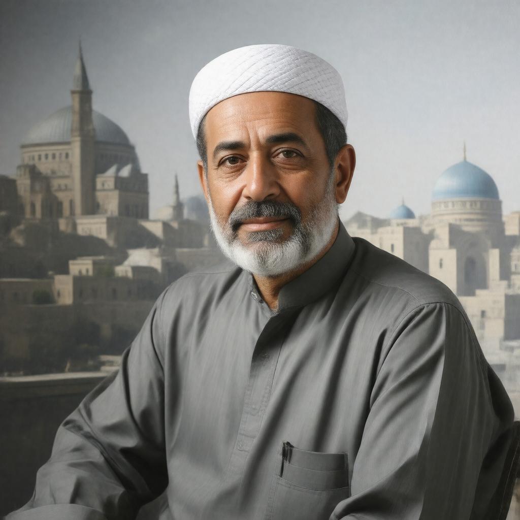 Click to view larger image AI-created image of Abdulfattah Jandali