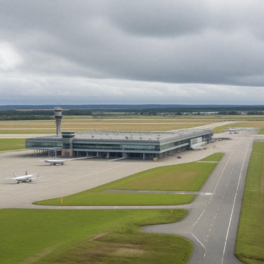 AI-created image of Aberdeen Airport