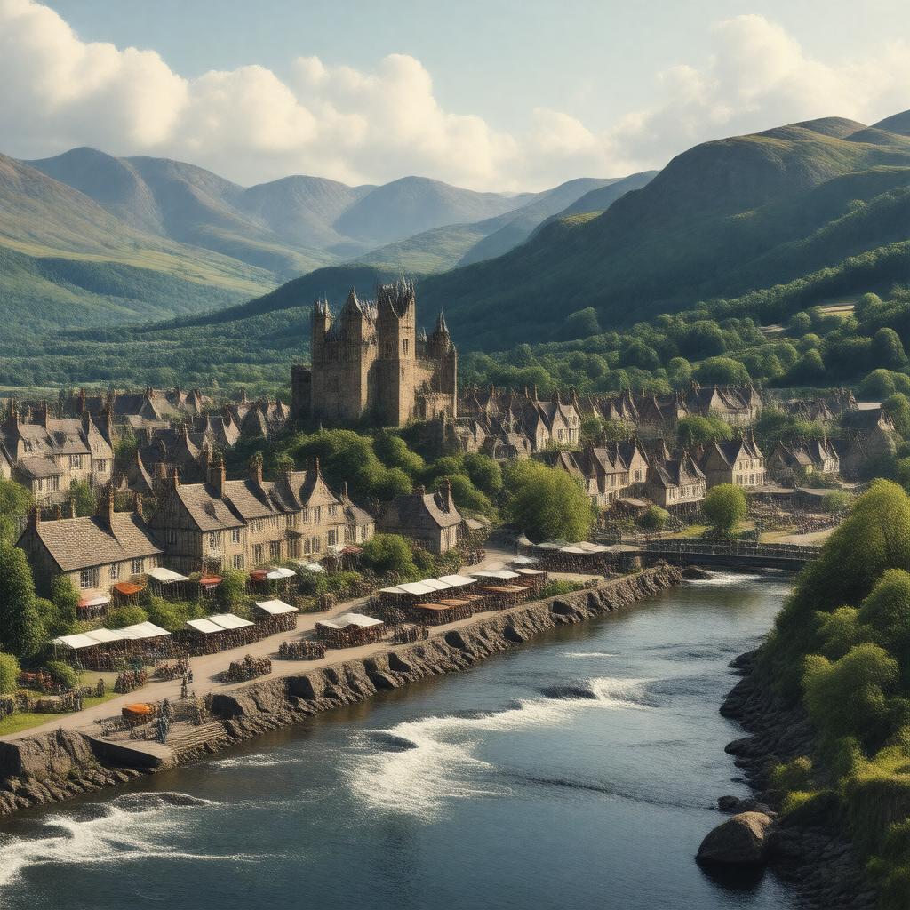 AI-created image of Abergavenny