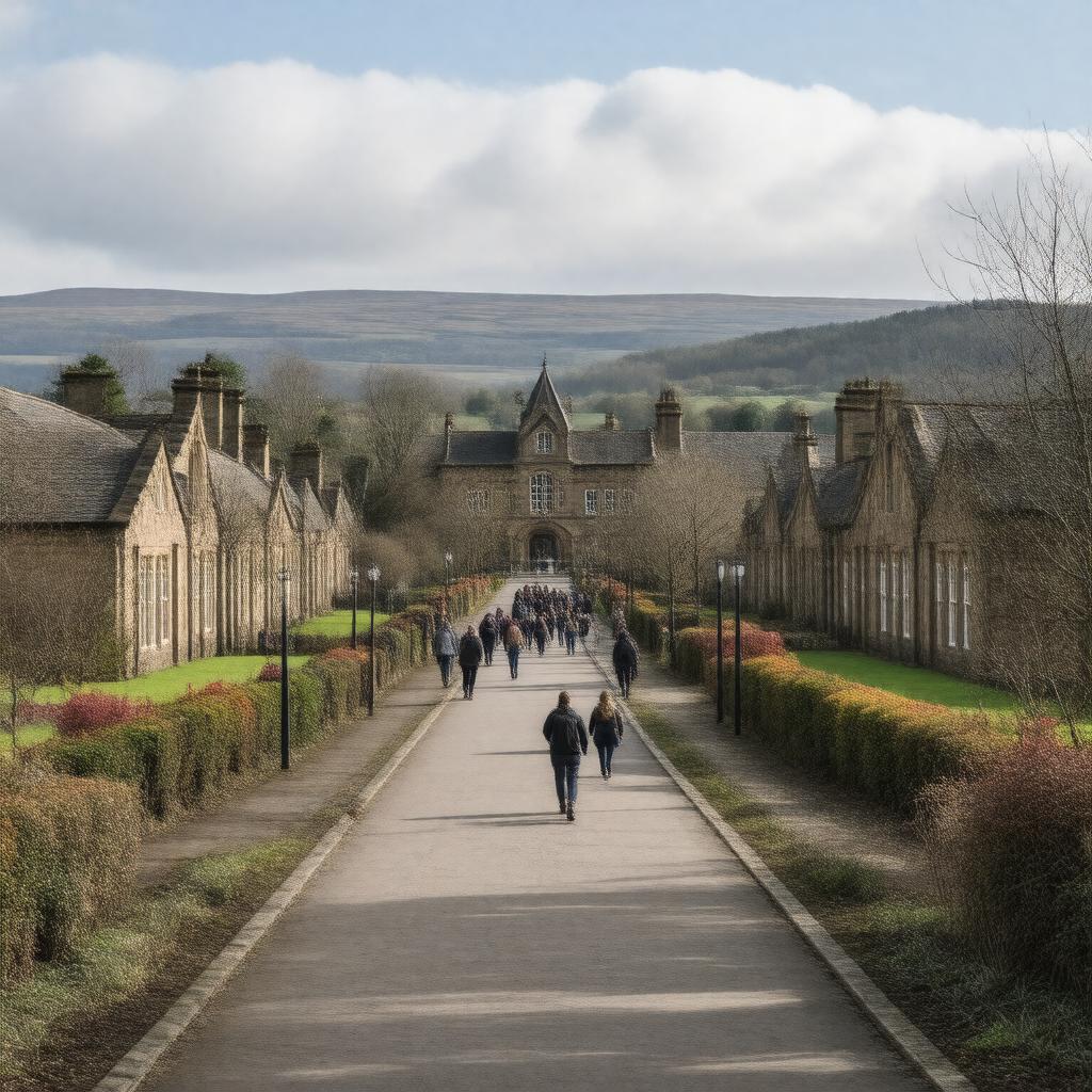 AI-created image of Aberystwyth University