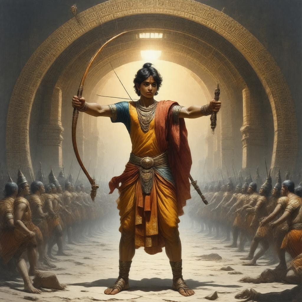 AI-created image of Abhimanyu