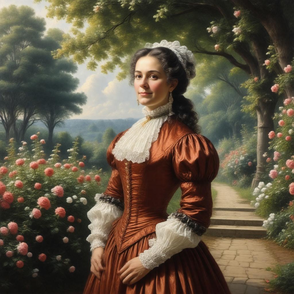 Click to view larger image AI-created image of Abigail Adams Smith