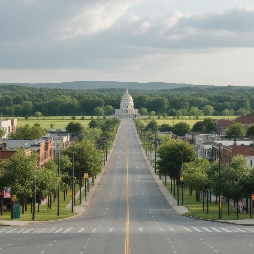 Click to view larger image AI-created image of Abilene, Kansas, USA