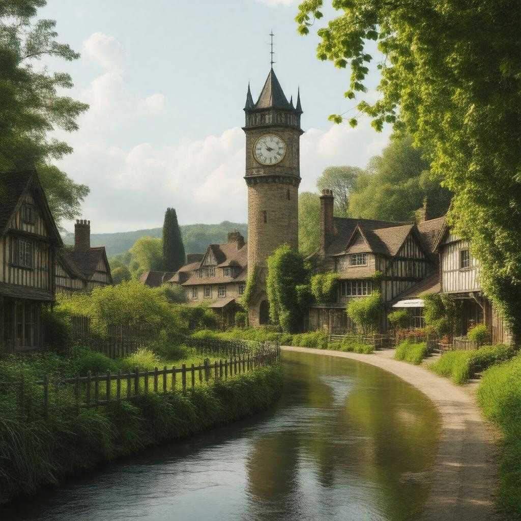 AI-created image of Abinger Hammer, Surrey