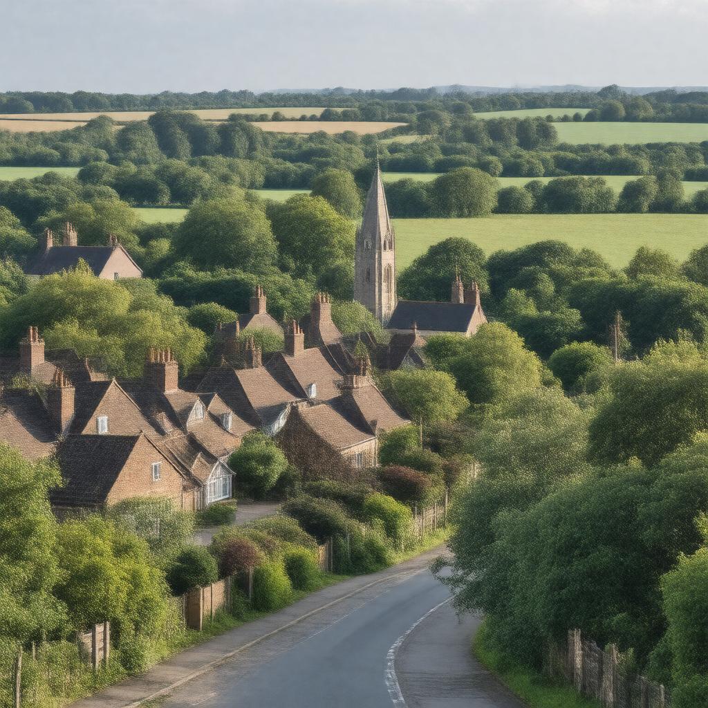 AI-created image of Abington, Northamptonshire