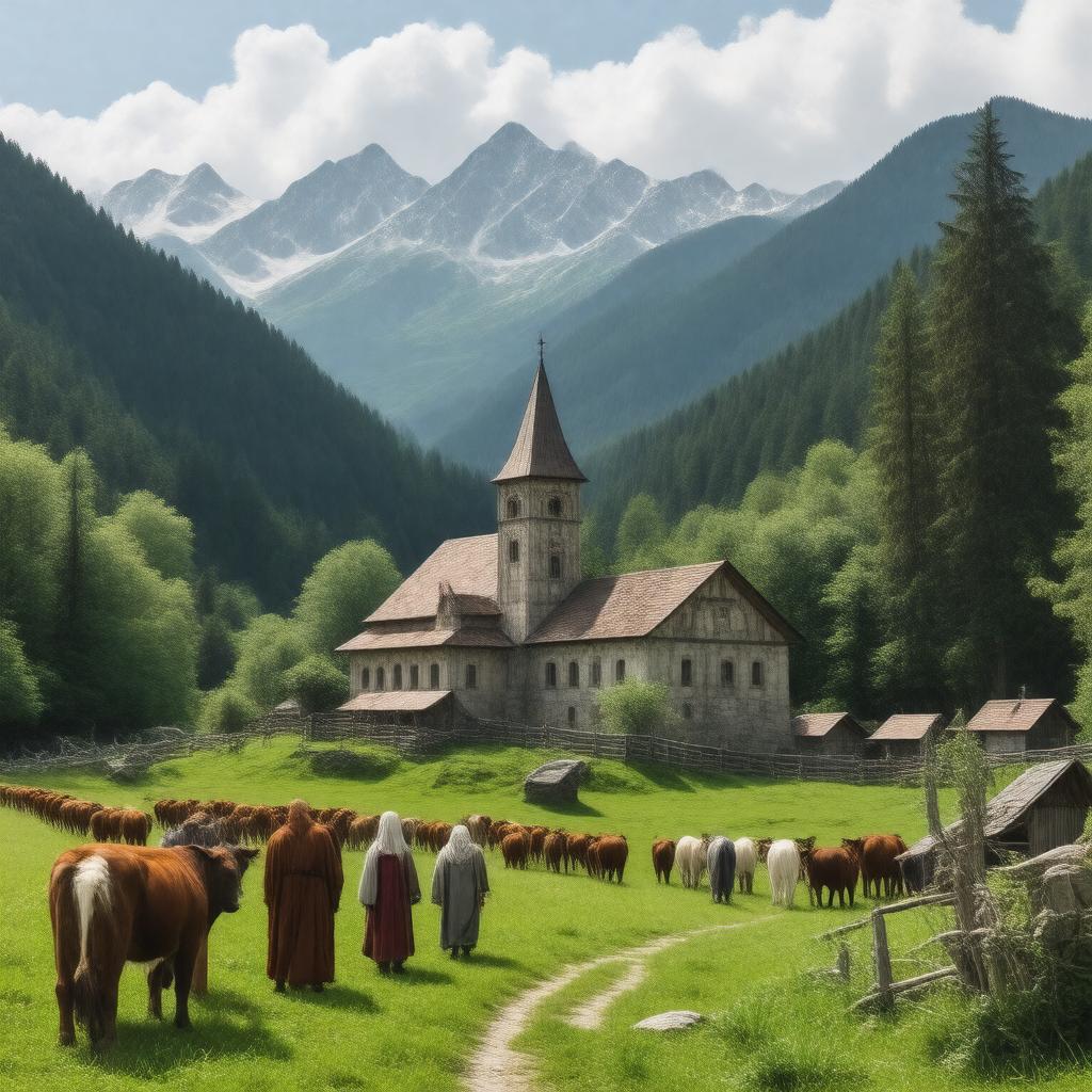 AI-created image of Abkhazians