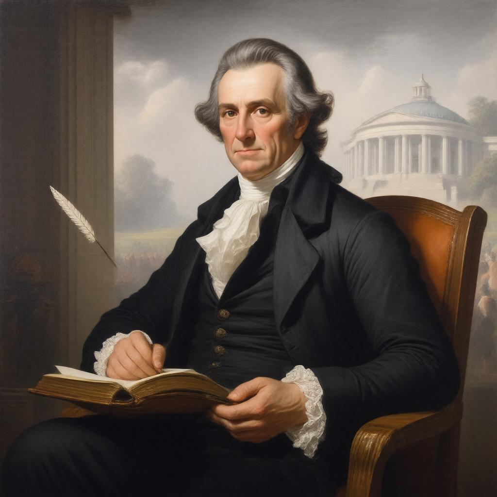 AI-created image of Abraham Baldwin