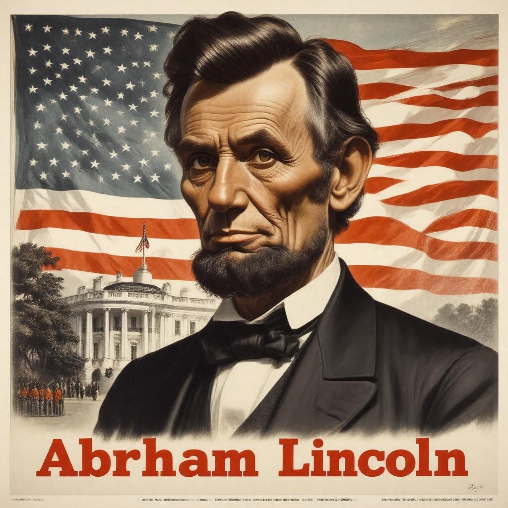 AI-created image of Abraham Lincoln (film, 1930)