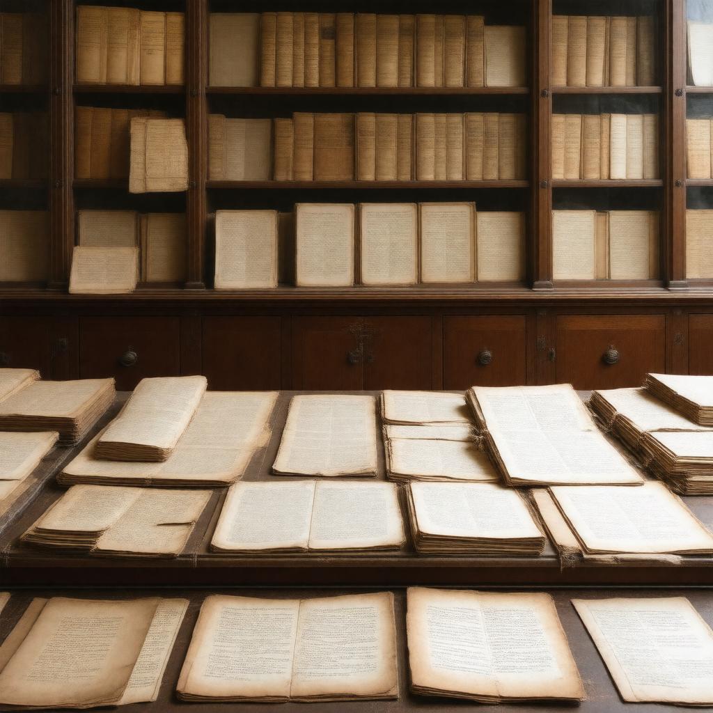 AI-created image of Abraham Lincoln papers