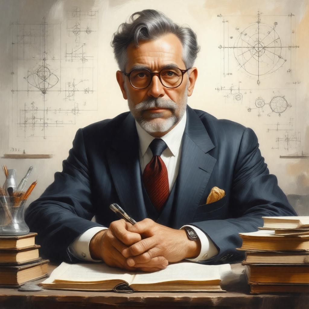 AI-created image of Abraham Pais