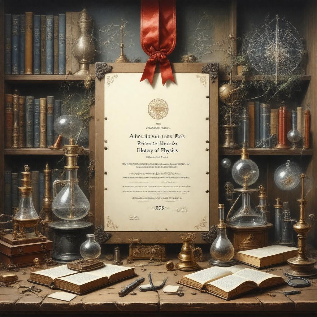 AI-created image of Abraham Pais Prize for History of Physics