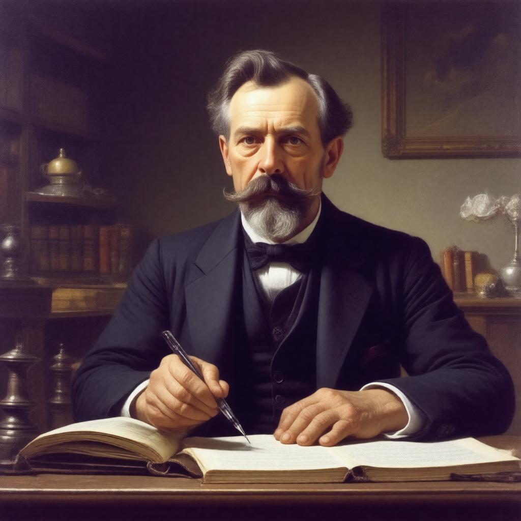 AI-created image of Abraham Stoker