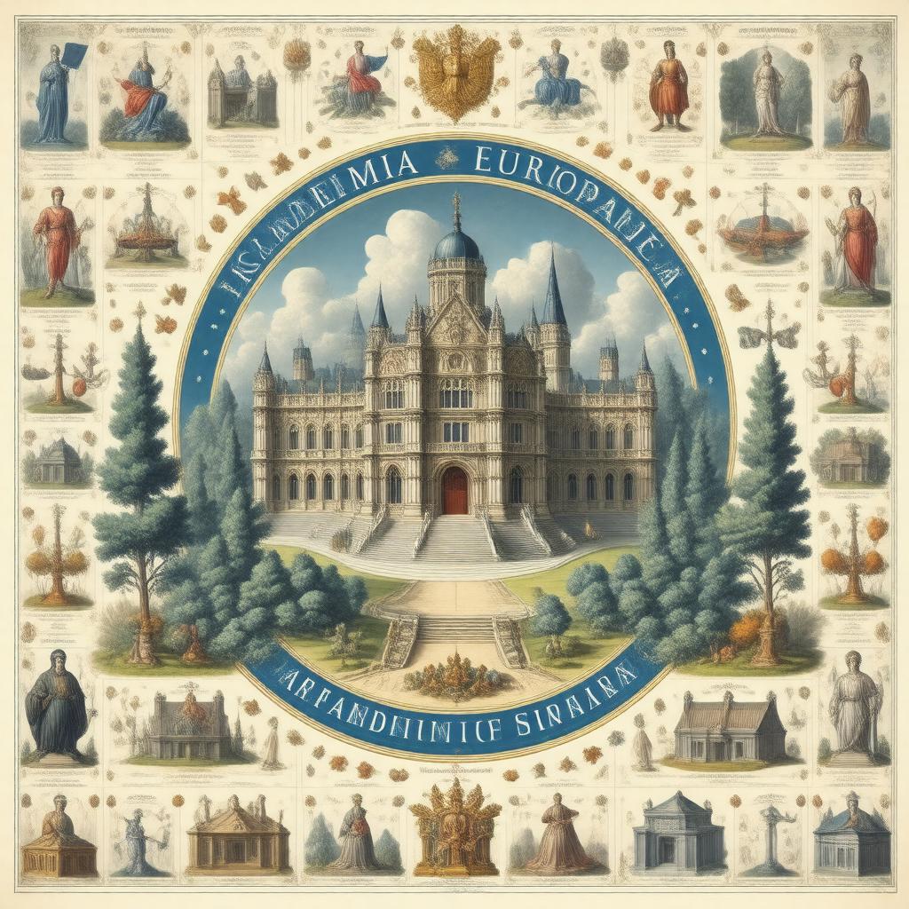 AI-created image of Academia Europaea