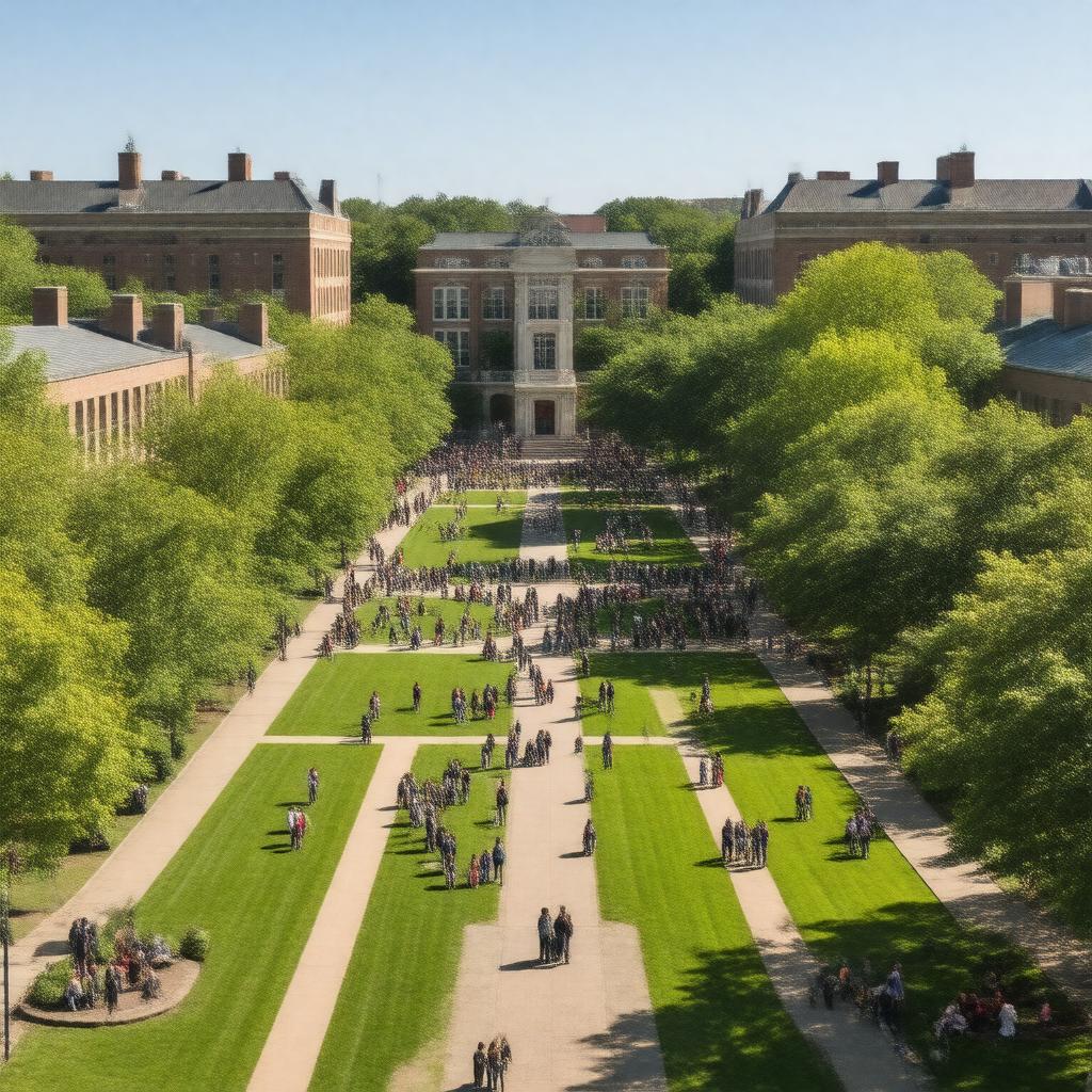 Click to view larger image AI-created image of Academic Quad