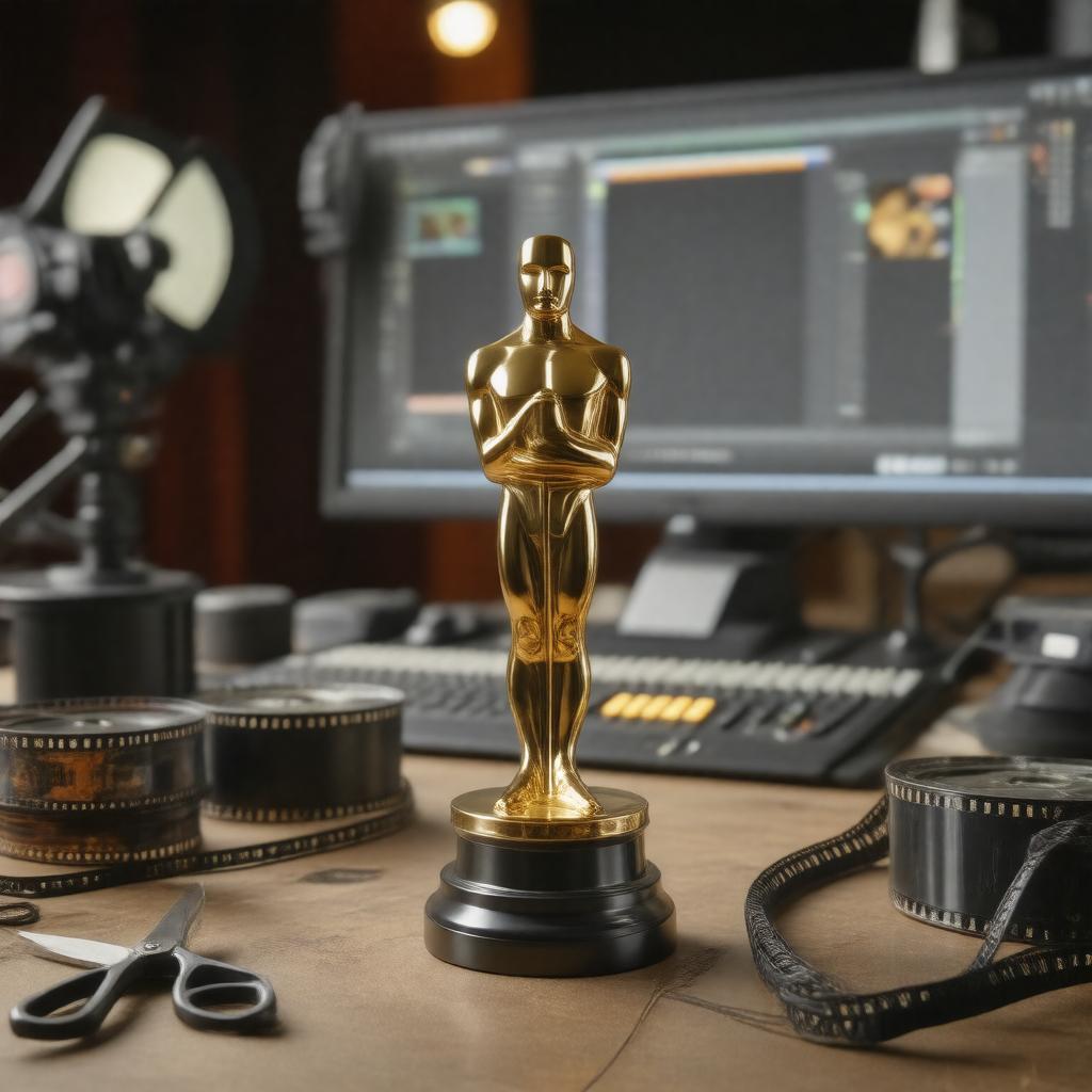 AI-created image of Academy Award for Best Editing
