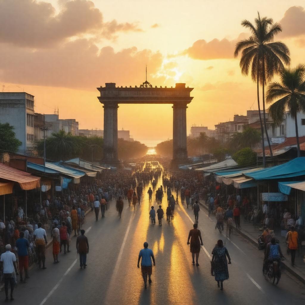 AI-created image of Accra, Ghana