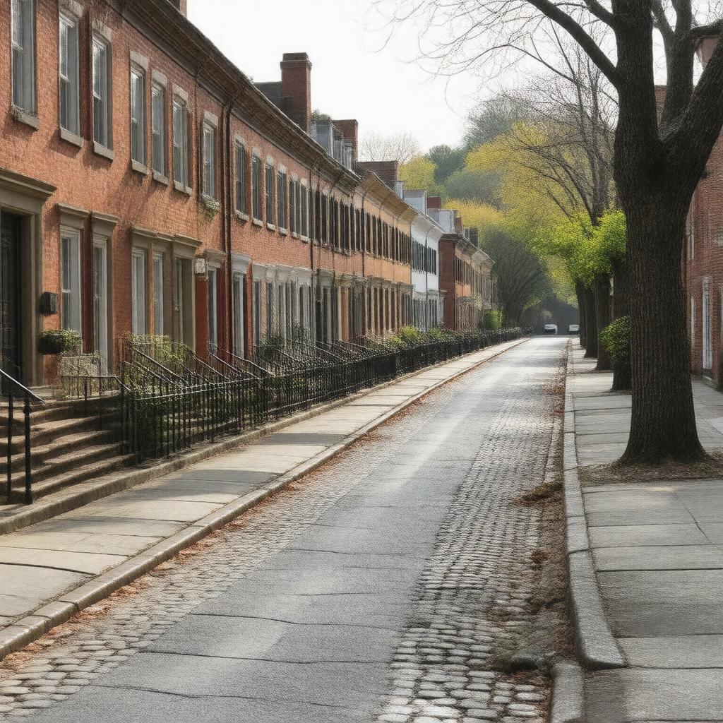 AI-created image of Acorn Street