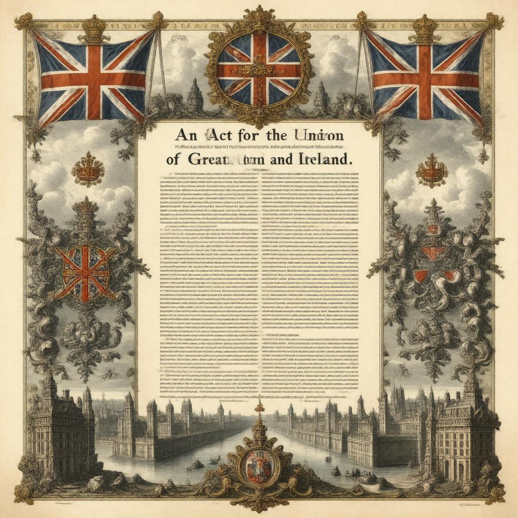 AI-created image of Act of Union 1800