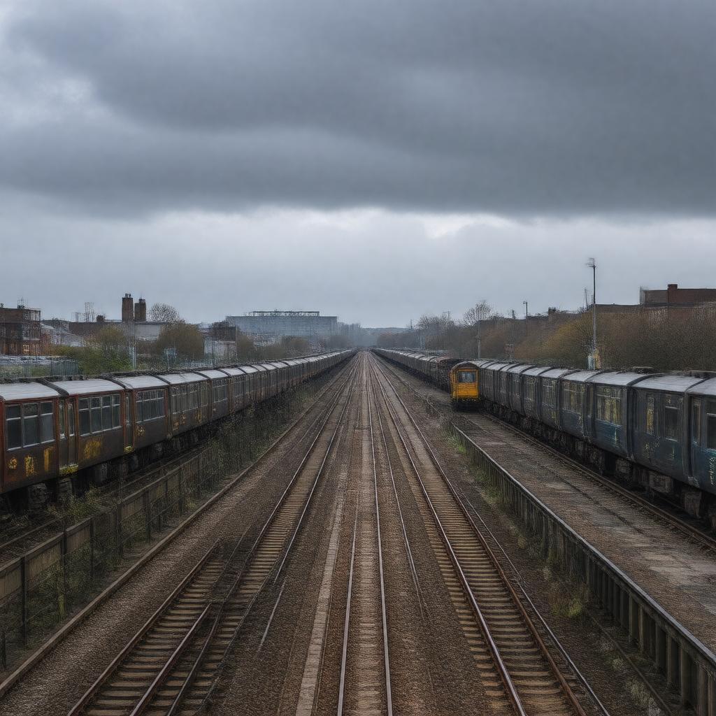 AI-created image of Acton Central Sidings