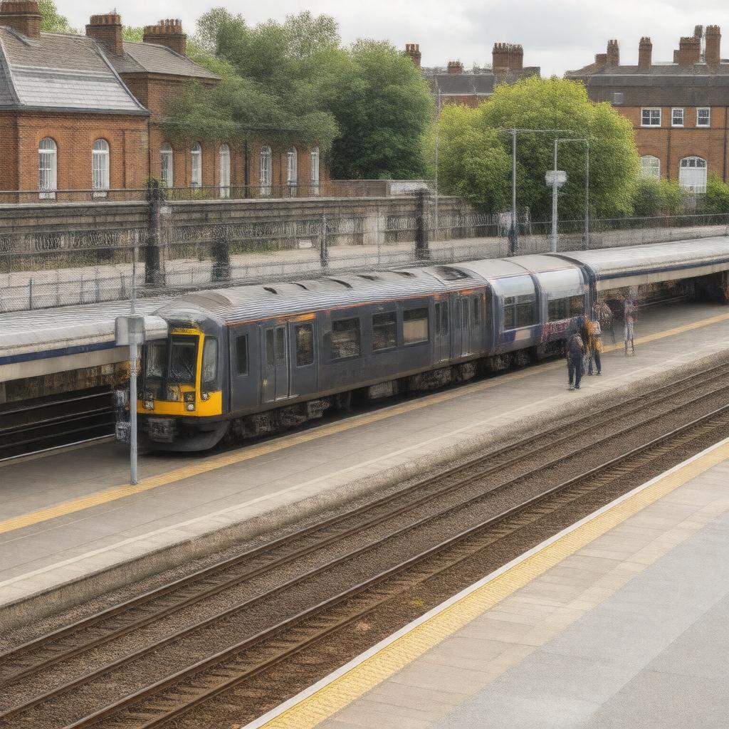 AI-created image of Acton Central railway station