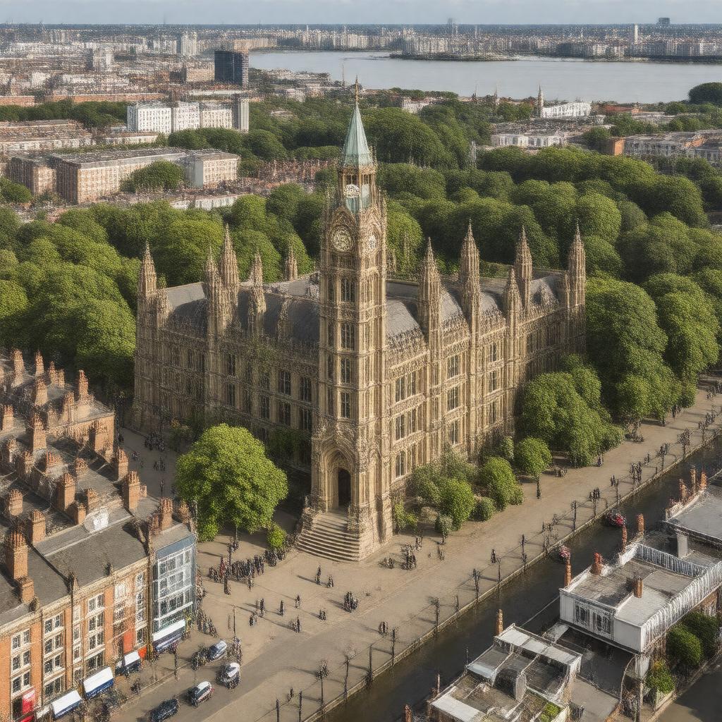 AI-created image of Acton, London, England