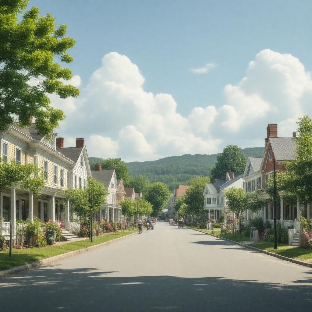 AI-created image of Acton, Massachusetts, United States