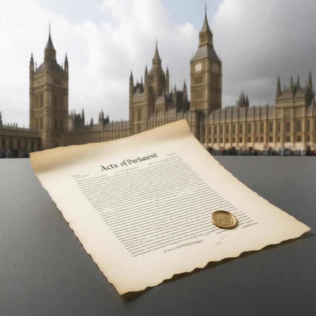 AI-created image of Acts of Parliament
