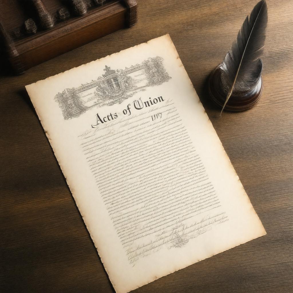 AI-created image of Acts of Union 1707