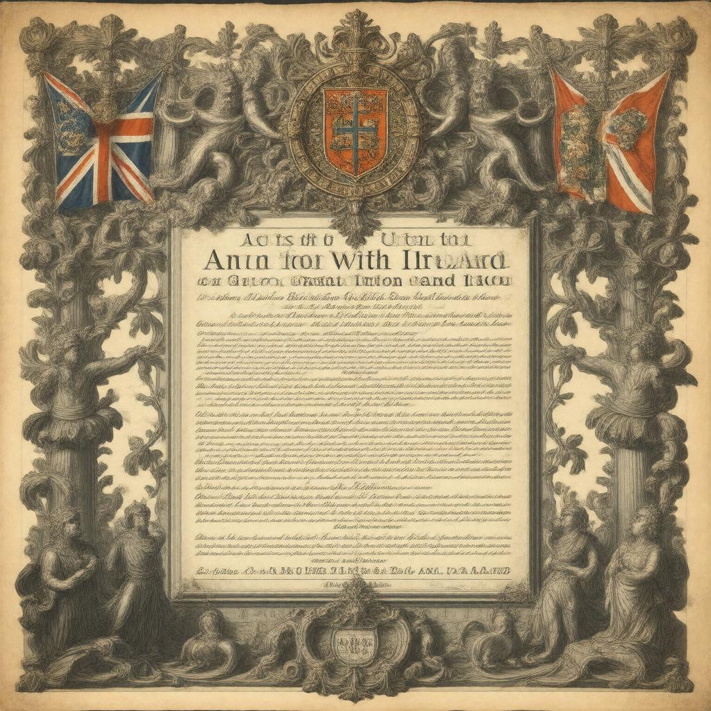 AI-created image of Acts of Union 1800
