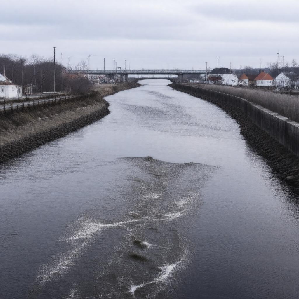 AI-created image of Acushnet River