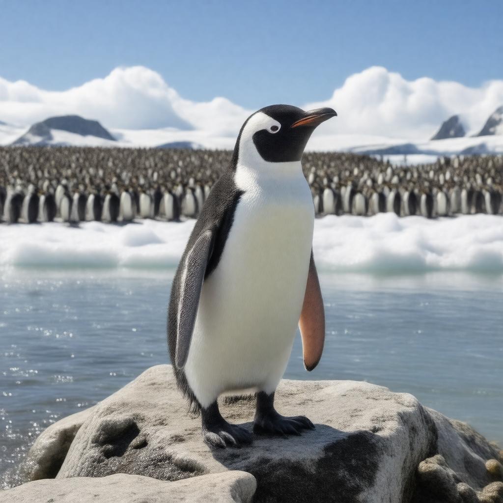 AI-created image of Adélie penguin