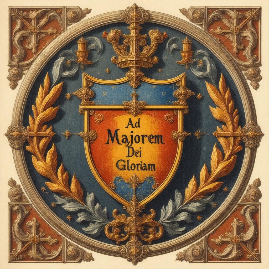Click to view larger image AI-created image of Ad Majorem Dei Gloriam