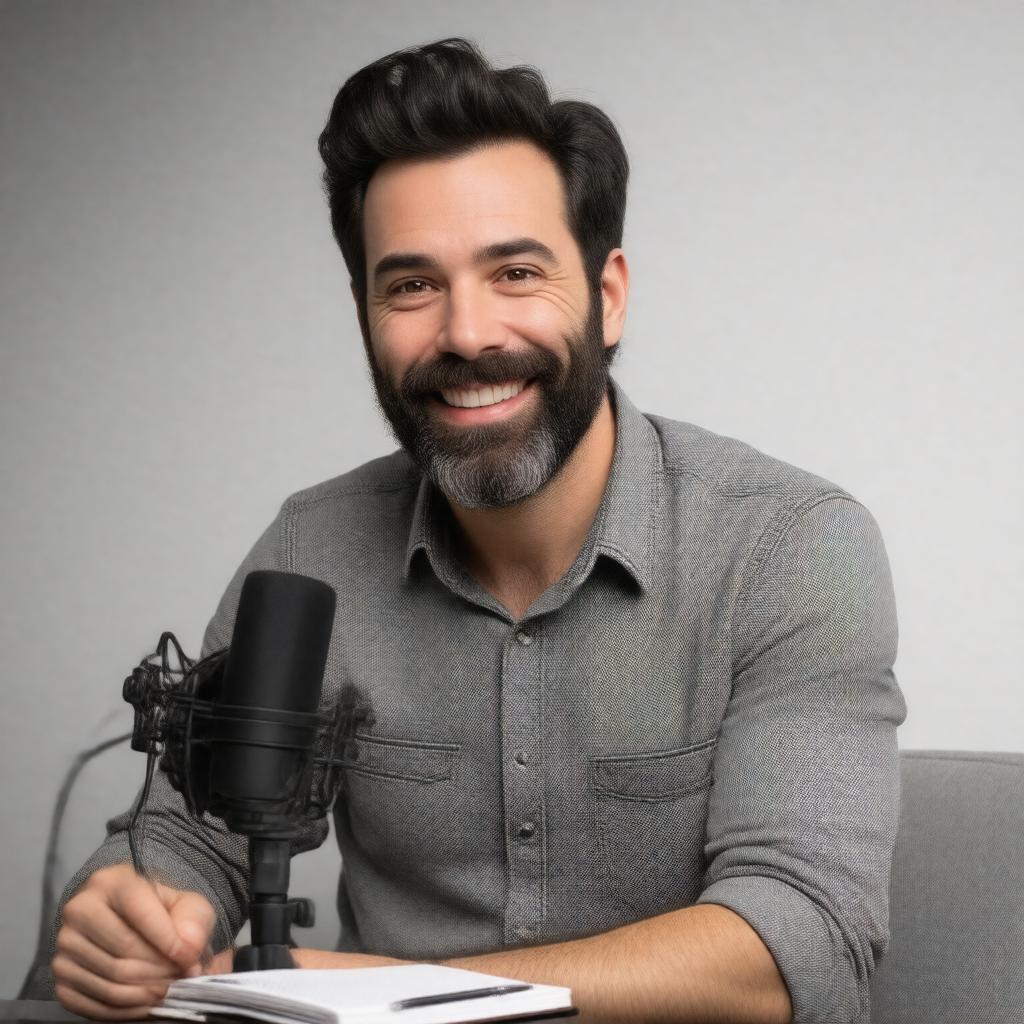 AI-created image of Adam Buxton