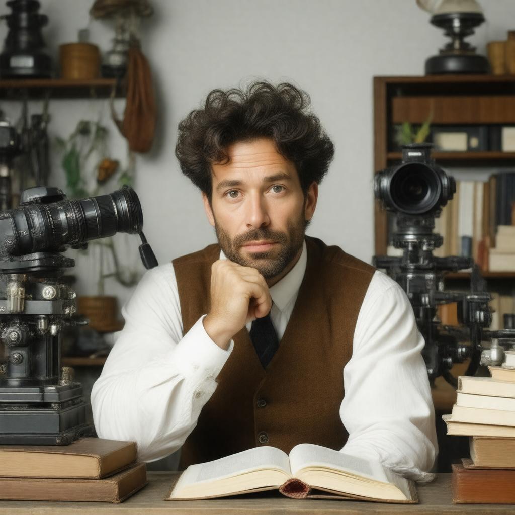 Click to view larger image AI-created image of Adam Hart-Davis