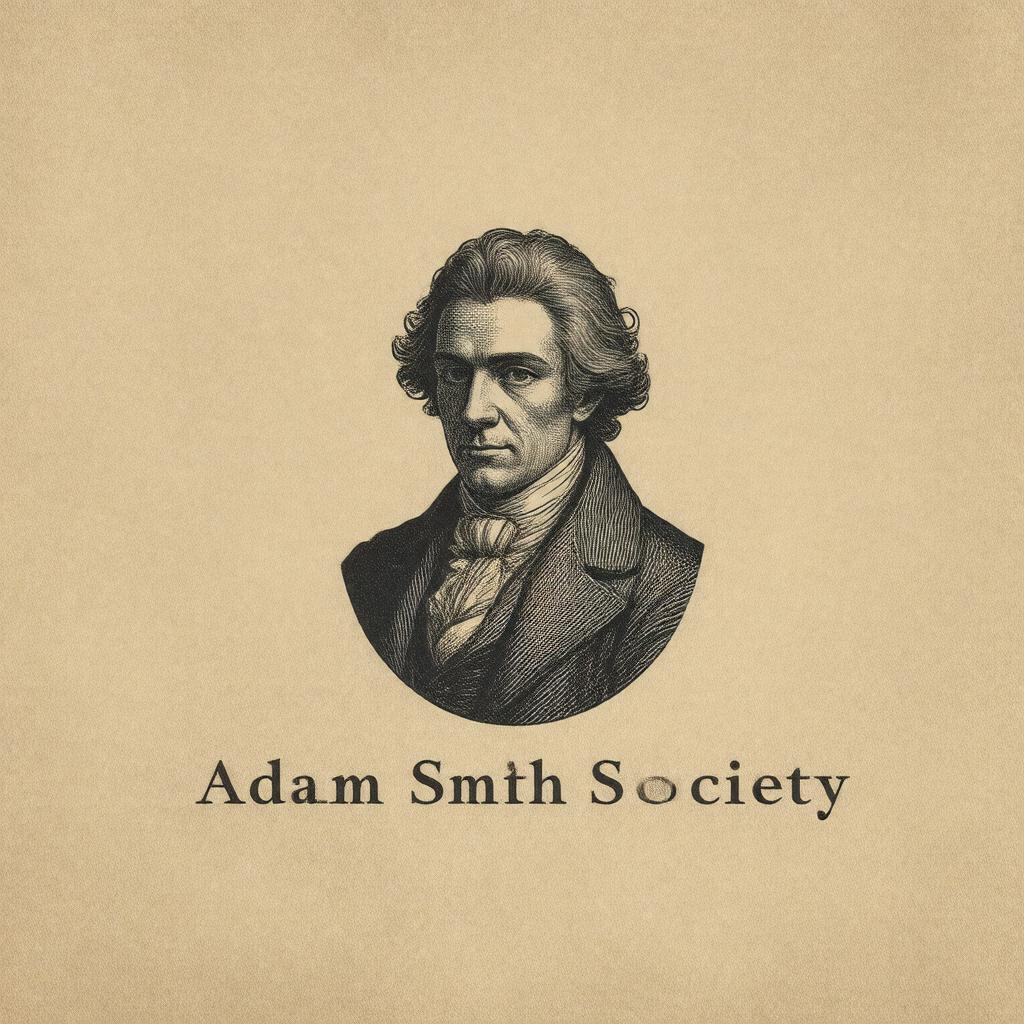 Click to view larger image AI-created image of Adam Smith Society