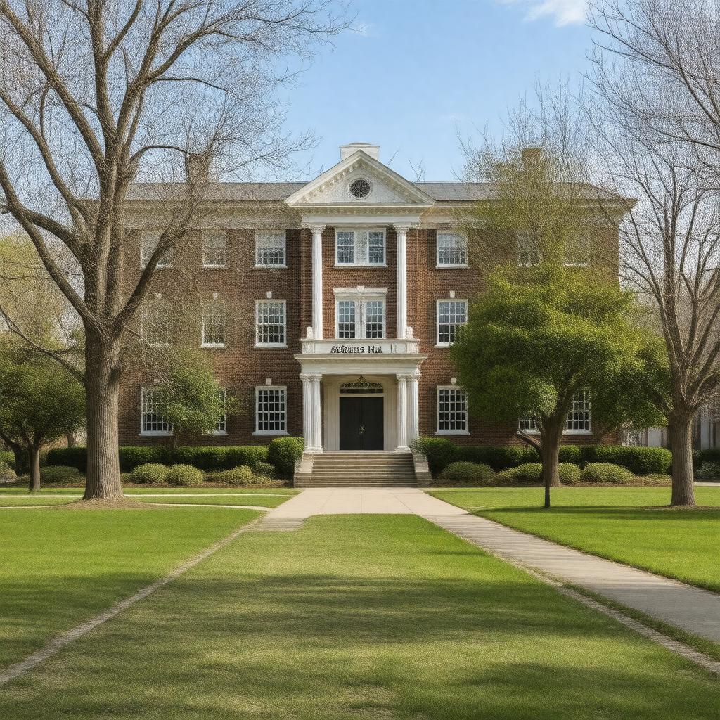 AI-created image of Adams Hall