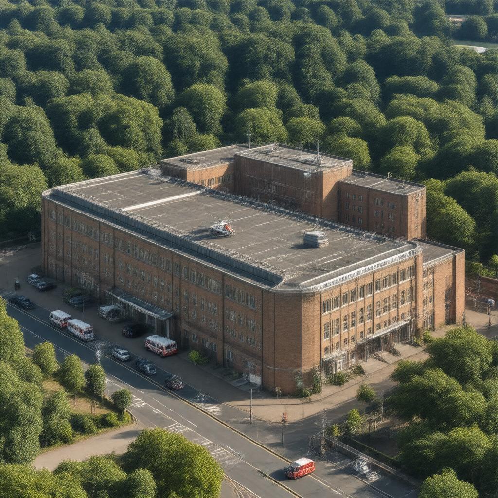 AI-created image of Addenbrooke's Hospital