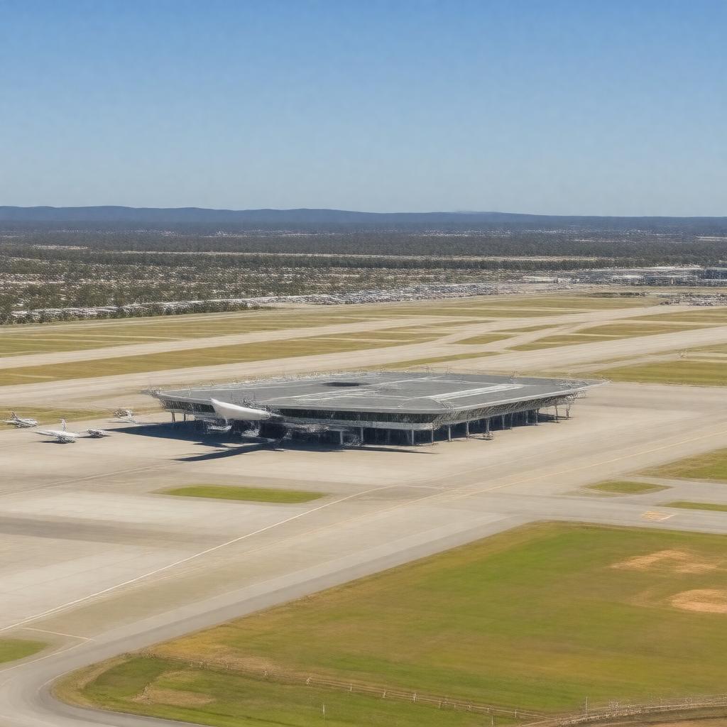 AI-created image of Adelaide Airport
