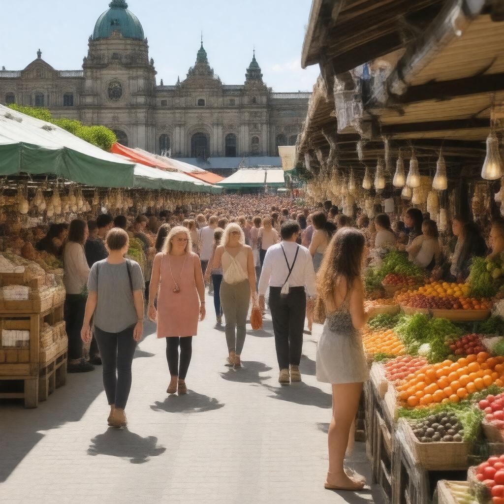 Click to view larger image AI-created image of Adelaide Central Market
