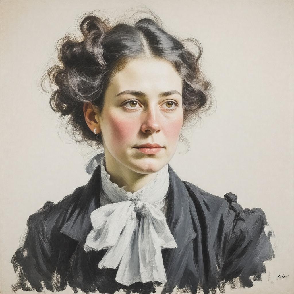 Click to view larger image AI-created image of Adele Quartley Brown