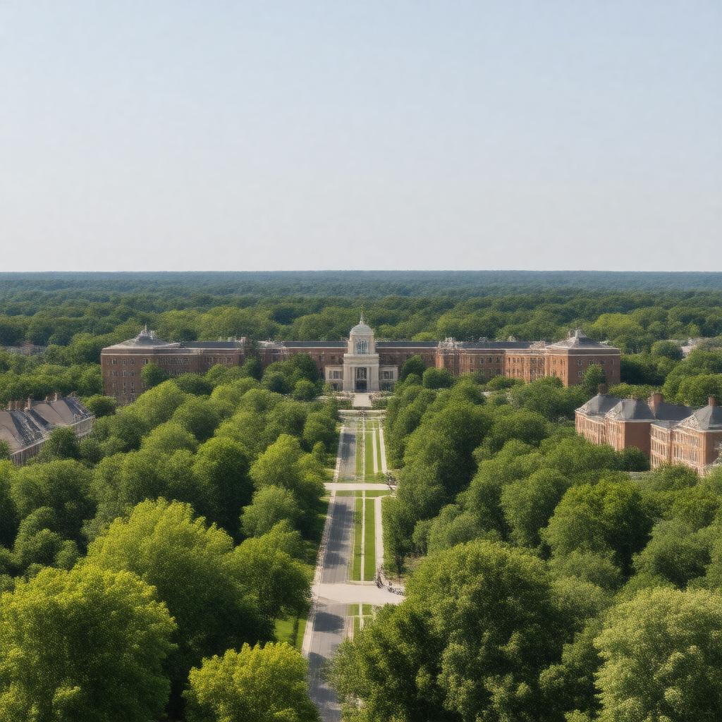 AI-created image of Adelphi University
