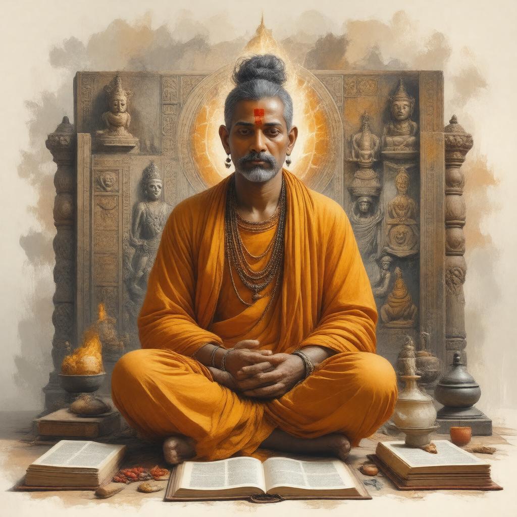 AI-created image of Adi Shankara