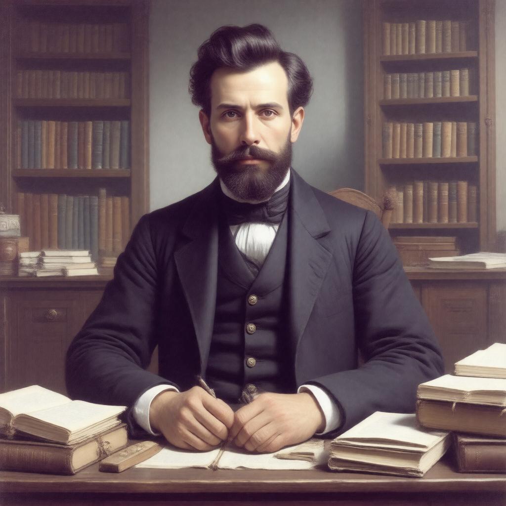 Click to view larger image AI-created image of Adin Ballou