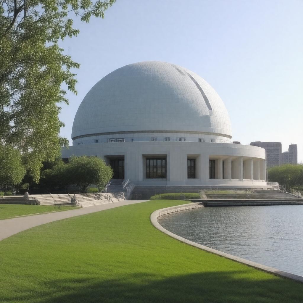 AI-created image of Adler Planetarium