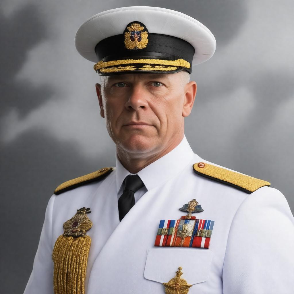 AI-created image of Admiral Rob Bauer